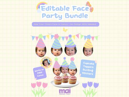 Mixed Pastel Rainbow DIY Party Bundle