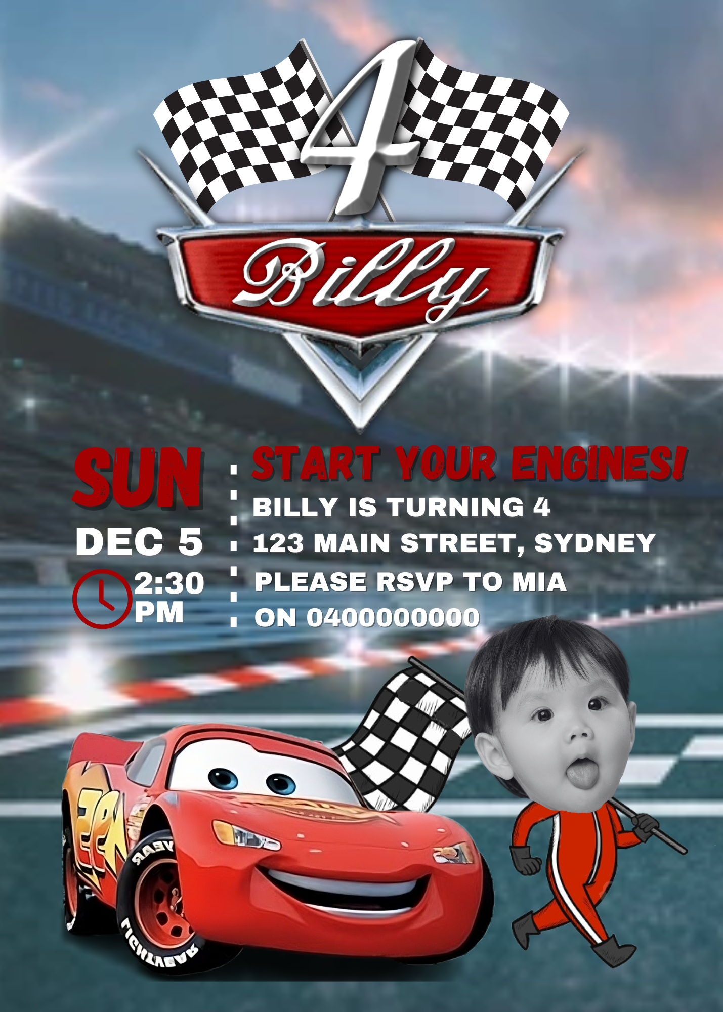 Custom Digital Birthday Invitation