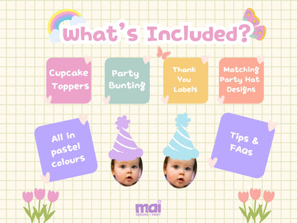 Pastel Rainbow DIY Party Bundle