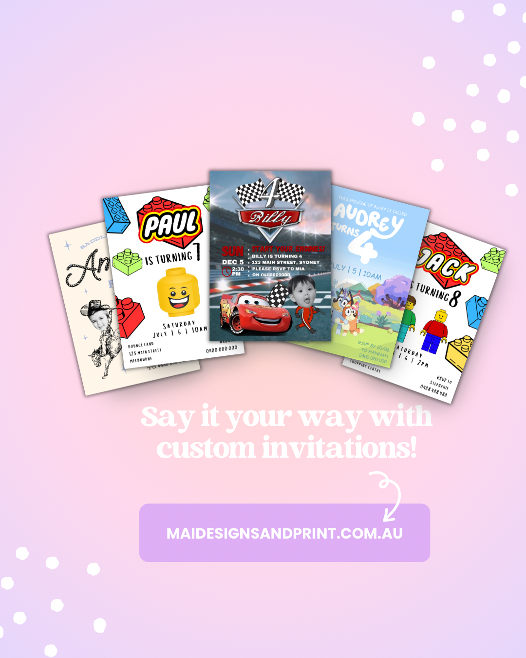 Custom Digital Birthday Invitation