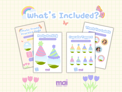 Mixed Pastel Rainbow DIY Party Bundle