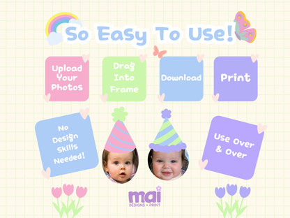 Mixed Pastel Rainbow DIY Party Bundle